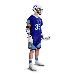Uniformes de lacrosse réversibles unisexes pour hommes, style américain, imprimés, durables, respirants et écologiques, grandes tailles - Product Image 6