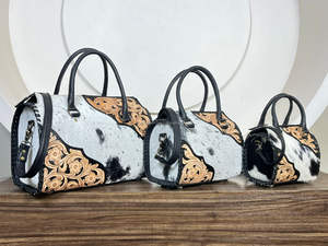 กระเป๋าเดินทางหนังวัวแท้สไตล์ตะวันตก งานแฮนด์เมด ดีไซน์หรูหราทันสมัย สำหรับผู้หญิง รุ่น OEM ODM - Product Image 5