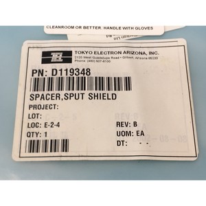 TOKYO ELECTRON TEL D119348 <b>SPACER</b>, SPUTTER - Trusted Global Legacy Semiconductor Equipment and Parts at - Product Image 3