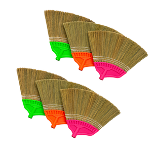Recharge de tête de balai à poils moyens avec manche en plastique écologique pour le nettoyage des sols domestiques, poils durables sans déflagrations, style basique - Product Image 1