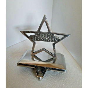 Modern Star Shape Shape Silver Christmas <b>Stocking</b> <b>Holder</b> For Hanging Decorative Use Xmas <b>Stocking</b> <b>Holder</b> For Fireplace Use - Product Image 1
