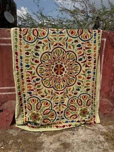 ผ้าคลุมโซฟาปักมือลายซูซานี ผ้าฝ้ายหลากสี ซักได้ สไตล์โบฮีเมียน - Product Image 4