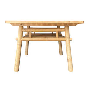 Wholesale Custom Bamboo Coffee <b>Table</b> Natural Slatted Design Durable <b>Outdoor</b> Indoor Furniture for Resort Hotel Garden Wholesale - Product Image 2