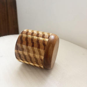Electric Electronic Bamboo Wooden <b>LED</b> Digital Alarm <b>Clock</b> Snooze Function Modern Design for Bedroom Room Living Room Indoor - Product Image 2