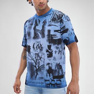 T-shirt Homme Personnalisé Coupe Ample 100% Coton Épais 260 g/m² DTG Style Urbain Rétro Effet Délavé Vierge - Product Image 5