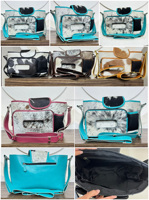 Bolsa Multifuncional para Cochecito de Bebé de Cuero Vacuno Personalizada para Mamás, Organizador de Pañales de Piel con Múltiples Bolsillos y Correa Ajustable