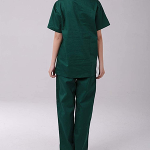 Tenues d'infirmières colorées pour femmes, manches courtes, tricotées en spandex et polyester, col en V, ensembles d'uniformes personnalisés de haute qualité - Product Image 5