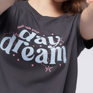 Nueva Llegada, Camiseta Corta para Mujer, Estilo Casual, Transpirable, Top de Verano, Proveedor OEM, Camisetas Cortas de Secado Rápido y Transpirables - Product Image 2