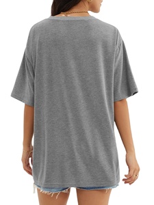 T-shirts décontractés lourds pour femmes Impression numérique à manches courtes respirante 100% coton - Product Image 6