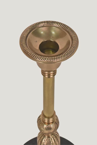 Portavelas Cónicos de Latón Dorado Modernos y Elegantes, Minimalistas, Hechos a Mano, Duraderos, para Salas de Estar Contemporáneas, Juego de 2 - Product Image 6