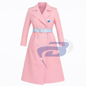 Manteau long en laine de haute qualité pour femmes, style trench-coat, de la sororité Jack And Jill Of America (JAJOF), avec ceinture. - Product Image 1