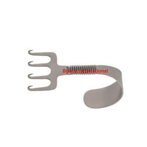 BISONS En gros Instrument de chirurgie plastique manuel en acier inoxydable, Râteau Gorney, Retracteur cutané, Retracteur à ressort pour la nuque - Product Image 3