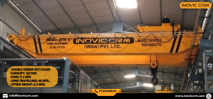เครน EOT แบบคานคู่ INOVIC CRM ขนาด 5 ตัน ถึง 50 ตัน |   เครนเหนือศีรษะสำหรับงานหนักพร้อมระบบควบคุม PLC ขนาด 25 เมตร - Product Image 1