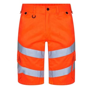 Pantalones cortos de trabajo de carga de secado rápido, transpirables y ligeros de verano para hombre, cintura media, elásticos, estambre de calle alta, servicio OEM sólido - Product Image 2