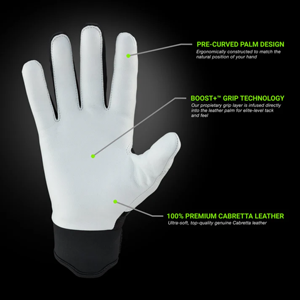 Top Premium best Quality Customizable Baseball Batting <b>Gloves</b> premium leather Closure <b>type</b> hook and loop - Product Image 3
