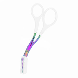Ciseaux à sourcils pour femmes et hommes, ciseaux à sourcils en acier inoxydable, peigne antidérapant, ciseaux à sourcils par Apto Enterprises - Product Image 4