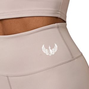Women's Beige Legging High Waisted Stretch Fitness <b>Tights</b> Sculpting Workout Pants Gymwear Activewear Fashion Apparel - Product Image 4