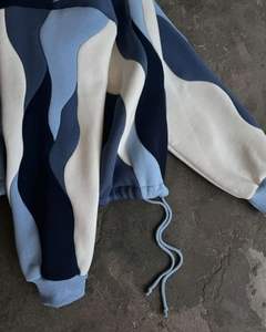 Design très demandé 100% Polyester French Terry Impression personnalisée sur le devant Décontracté Ample Anti-rétrécissement Anti-plis Imperméable - Product Image 5