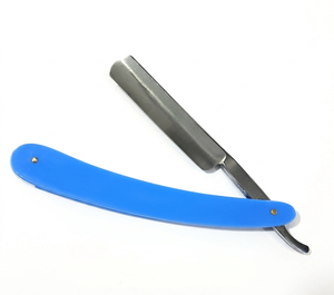 Rasoir droit bleu ciel de haute qualité, en acier inoxydable de première qualité, pour droitiers, 4Cr13, instrument de beauté de classe I pour le rasage - Product Image 3