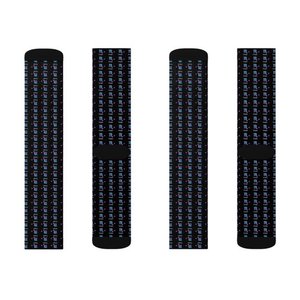 Splendid Apparel Chaussettes de sport noires à motif uni en polyester/nylon respirantes à séchage rapide pour l'été, le yoga et la course à pied (taille adulte) - Product Image 4