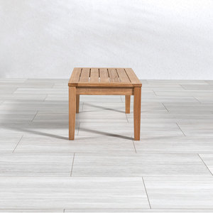 โต๊ะกลางไม้สักทำมือ ทนทาน เป็นมิตรกับสิ่งแวดล้อม สไตล์โมเดิร์นมินิมอล สำหรับวิลล่าร่วมสมัยและระเบียงโรงแรม - Product Image 5