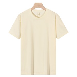 T-shirt unisexe à manches courtes de qualité supérieure en coton lourd 230G, col rond uni, broderie personnalisée avec logo OEM, fabriqué en Chine par BD Factory - Product Image 3
