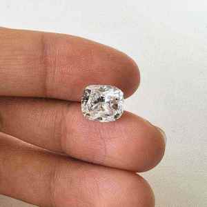 1.00 to 3.00 Carat Square <b>Cushion</b> Cut White Diamond F Color IGI Certified Loose Gemstone For Jewelry Making Synthetic Lab Grown - Product Image 2