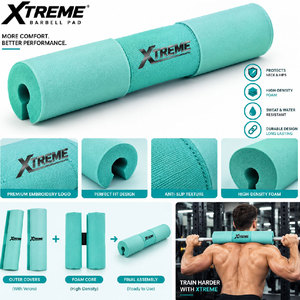 Coussin de barre d'haltères portable robuste de couleur personnalisée avec design antidérapant réglable pour la gym et le fitness - Soutien du cou et des épaules - Product Image 5