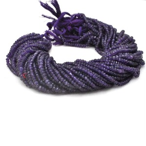 Natural Purple Amethyst Rondelle Beads Wholesale Price Bulk 4MM 4.5MM Faceted <b>Spacer</b> Gemstone Beads Strand For Jewelry Making - Product Image 3