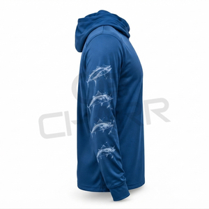 CHARR INDUSTRIES Sudadera con Capucha de Manga Larga con Protección UV Personalizada, UPF50, Secado Rápido, Transpirable, Spandex/Poliéster para Hombre - Product Image 4