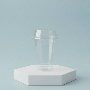 Vaso de Plástico PP Transparente de 95 mm con Tapa Redonda para Bebidas, Vasos Desechables de 12 oz y 16 oz para Café Helado, Smoothies y Té de Burbujas - Product Image 1