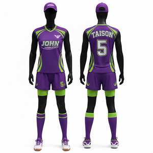 Uniforme de handball pour femmes, 150 GSM, polyester interlock de qualité supérieure, respirant, séchage rapide, noir avec panneau jaune fluo, uniforme de handball personnalisé - Product Image 3