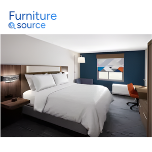 เฟอร์นิเจอร์โรงแรมแบบคลาสสิกเฟอร์นิเจอร์สำหรับโรงแรมที่สะดวกสบาย MDF/LPL พื้นผิว-ส่งตรงจากโรงงานเฟอร์นิเจอร์โรงแรม - Product Image 4