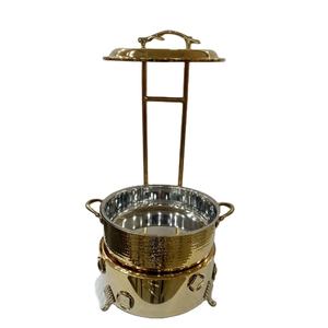 Plato de frotamiento profesional de acero inoxidable para Hotel, equipo de Catering, juego de Buffet, calentador de alimentos usado, plato de frotamiento para bodas y fiestas - Product Image 1