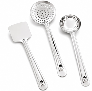 Ensemble d'ustensiles de cuisine en acier inoxydable, écologiques, modernes, élégants et décoratifs, spatule de cuisine, cuillère à soupe, à prix abordable - Product Image 2