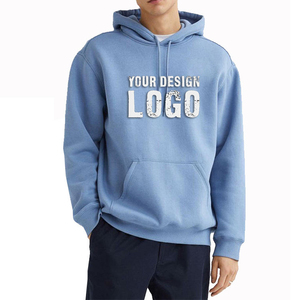 Sweat à capuche surdimensionné pour homme en molleton épais avec impression en silicone personnalisée – Streetwear décontracté haut de gamme - Product Image 2