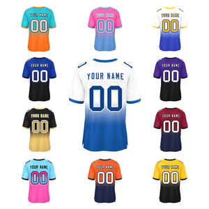 ชุดเสื้อฟุตบอลสีม่วงเหลืองแบบกำหนดเองปี 2026 คอวี แขนสั้น ระบายอากาศได้ดี สำหรับผู้ใหญ่ทุกเพศ ชุดทีม - Product Image 1