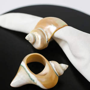 Anneau de serviette en coquillage côtier vietnamien pour la décoration de fête en bord de mer et l'arrangement de table de banquet - Product Image 4