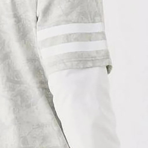 เสื้อยืดผู้ชายทรงโอเวอร์ไซส์ แขนยาว คอใหญ่ ผ้าคอตตอนถัก 100% พิมพ์ลาย DTG สไตล์เรโทร สองชั้น แบบ Y2K - Product Image 4