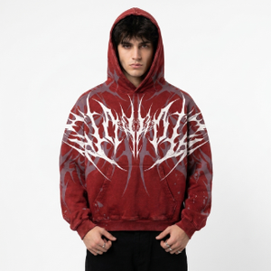 Sudadera con Capucha Unisex Personalizada, Estilo Vintage Gótico, Oversize, para Invierno, Streetwear, 100% Algodón, Felpa Gruesa, Novedad 2026 - Product Image 2
