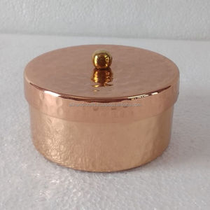 Round Metal Storage Dry Fruit Jars with Pink Floral Design and <b>Crystal</b> <b>Knobs</b> for Table Decoration - Product Image 1