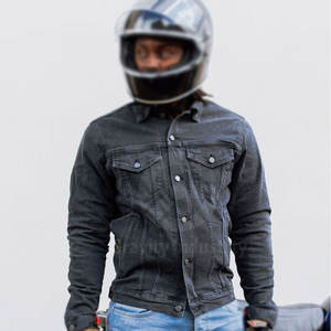 Dernier style de veste en jean pour homme 100% coton écologique respirant hiver meilleure vente en gros logo frontal - Product Image 2