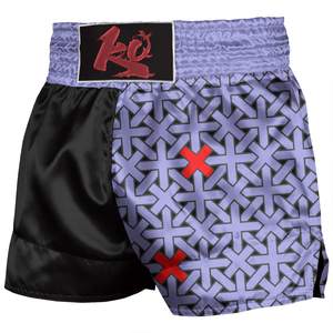 Shorts de Muay Thai de tela satinada ligera, diseño personalizado, transpirables, para entrenamiento en el gimnasio, cintura elástica, ropa deportiva para hombres y mujeres - Product Image 6