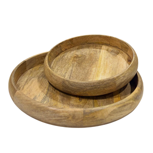 Round Wooden <b>Tray</b> For Tea Coffee, Decorative <b>Serving</b> Board, Eco-Friendly Tea <b>Tray</b> For Table, Vietnam Wood Craft Manufacturer - Product Image 5
