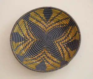 Handmade Wall Basket Decor Set Natural Woven Rattan Wall <b>Hanging</b> Art Round Trays for Living Room and Bedroom Home Decoration - Product Image 6