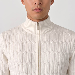 High Quality <b>Long</b> Sleeve Half Zipper Stand Collar Sweater Solid Color Casual <b>Men's</b> Sweater Winter Wear - Product Image 4