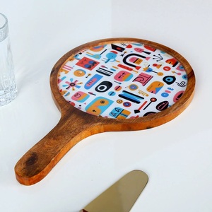 Plateau de service en bois émaillé fait main, de qualité supérieure, moderne, luxueux, durable, de qualité alimentaire, personnalisé pour restaurant, hôtel, maison, entreprise - Product Image 3