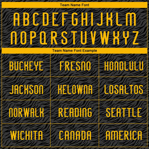 Personaliza el Logotipo de tu Equipo, Camiseta de Voleibol sin Mangas, Sublimada con Estampado Animal Negro y Dorado, 100% Poliéster, Ligera, Duradera y Cosida - Product Image 4