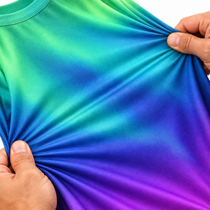 T-shirt pour homme OEM, impression par sublimation, tissu polyester léger, logo personnalisé, t-shirt de sport tendance, production en gros - Product Image 4