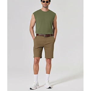 Breathable <b>Men</b> Tank Top Shirts 270 Grams Anti-pilling Pure Cotton Ribbed Sleeveless Top Tank Shirts <b>Mens</b> <b>Singlets</b> Tank Tees - Product Image 3